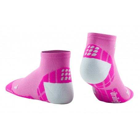Ultralight Compression Low Cut Socks - Electric Pink / Light Grey CEP - 2