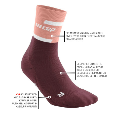 The Run Sock - MID CUT - Women  - 15