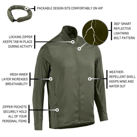 Reflective Windbreaker Men  - 8